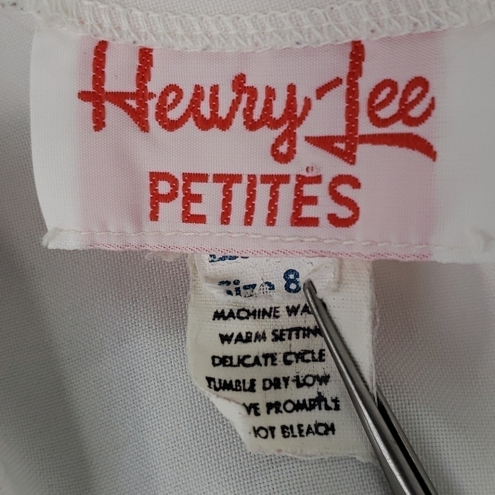 Vintage USA Henry-Lee Petites Dress 8 Short Sleeve - Picture 6 of 16